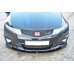 Накладка сплиттер на передний бампер на Honda Civic VIII Type R GP